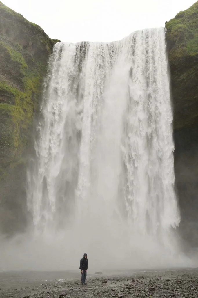 Cascade Skógafoss, Islande.