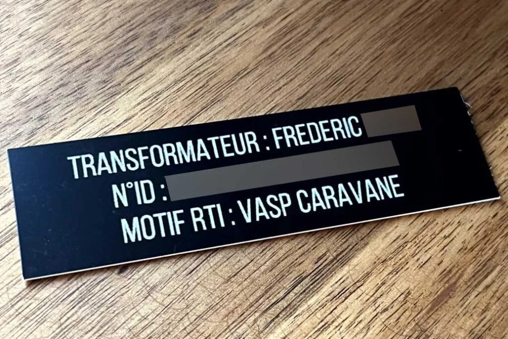 Plaque de transformation VASP